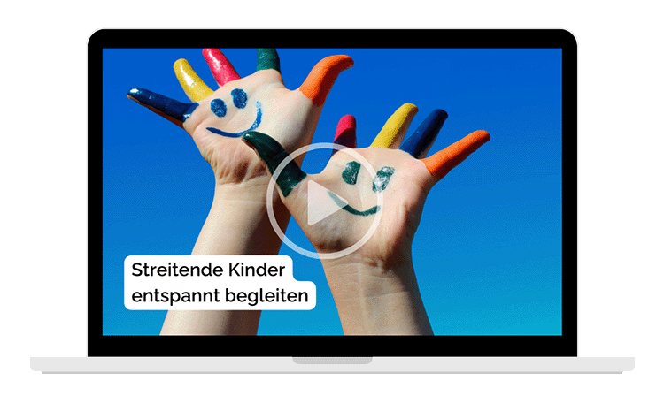 Mockup Tablet mit Coverbild für Webinar Streitende Kinder